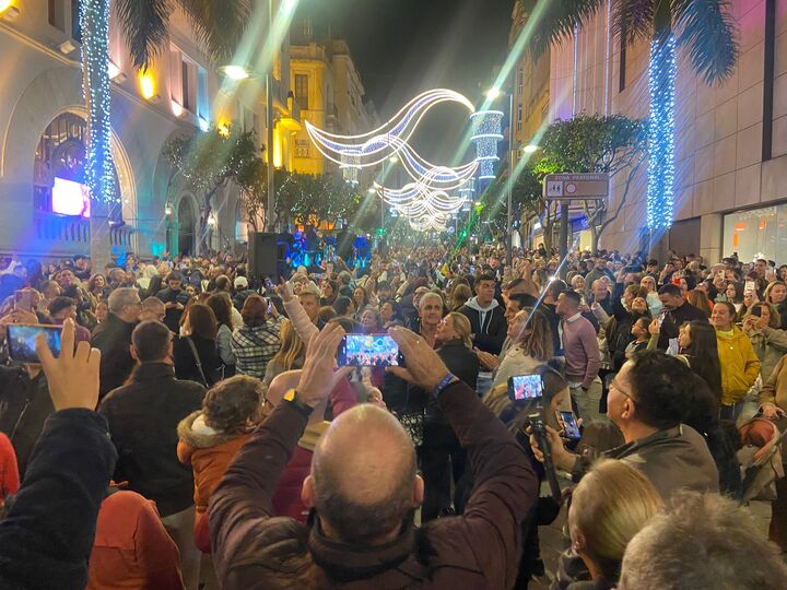 Un momento del encendido navideño de 2023. /A.I.