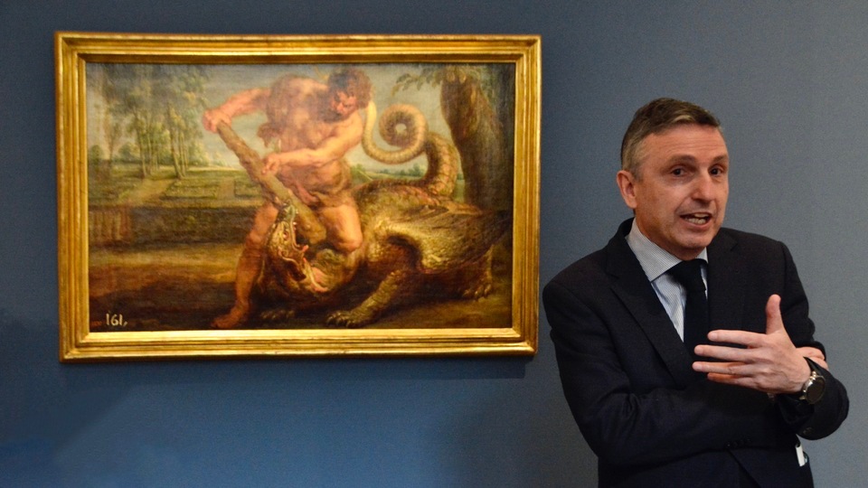 Pieter Paul Rubens Hércules matando al dragón del jardín de las Hespérides museo del Prado Revellín San Ignacio Murallas Reales pintura inauguración