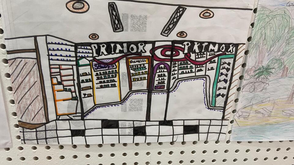 Dibujo del Primor presentado al certamen de la Escuela de Arte.