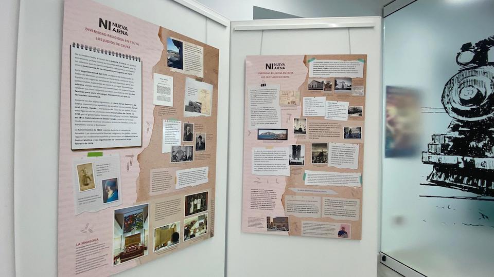 Dos de las láminas de la exposición.