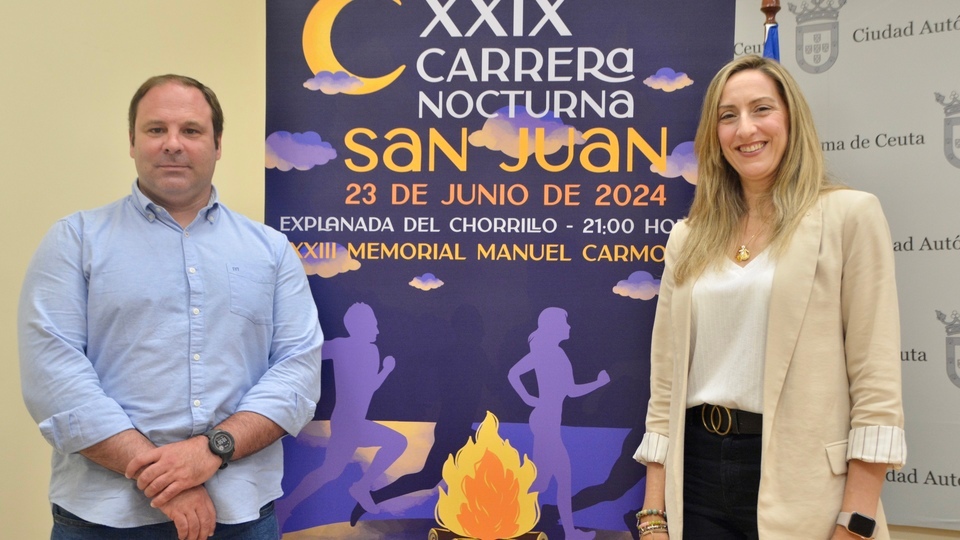 Sergio Aguilera Araceli García presentación campaña verano ICD carrera nocturna San Juan 2024