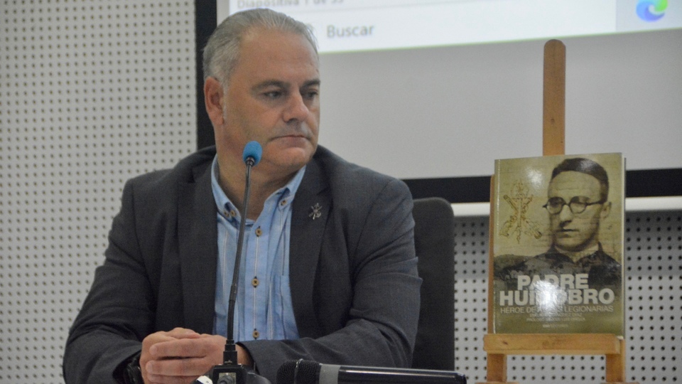 Presentación biblioteca libro Padre Huidobro: héroe de almas legionarias legión legionarios aniversario