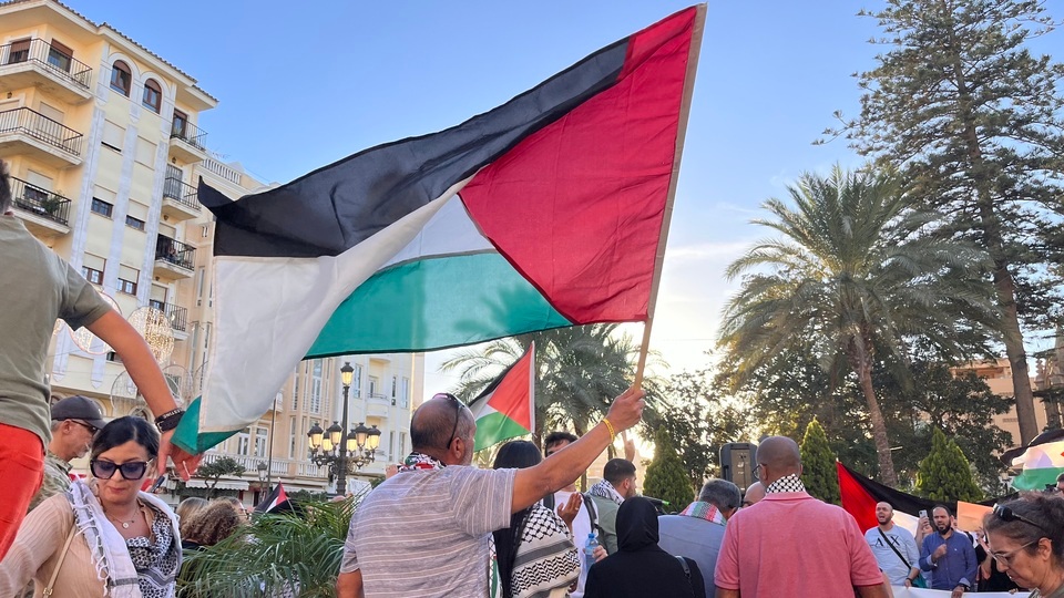 Concentración por Palestina en la Plaza de África convocada por Ceuta Ya! / M.R.