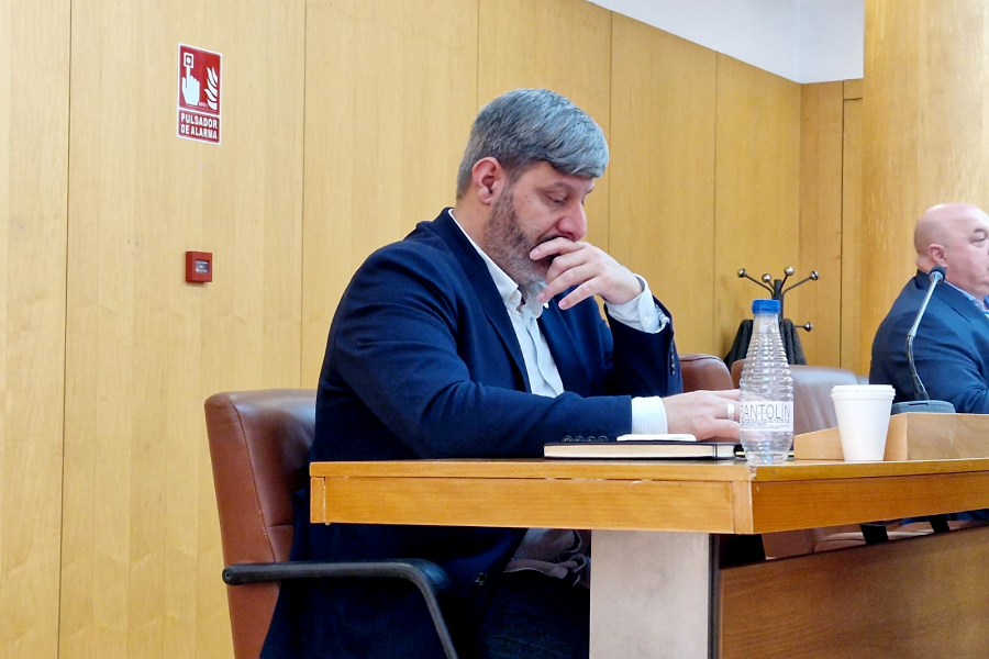  Mohamed Mustafa, portavoz de Ceuta Ya! durante la sesión plenaria de este miércoles 