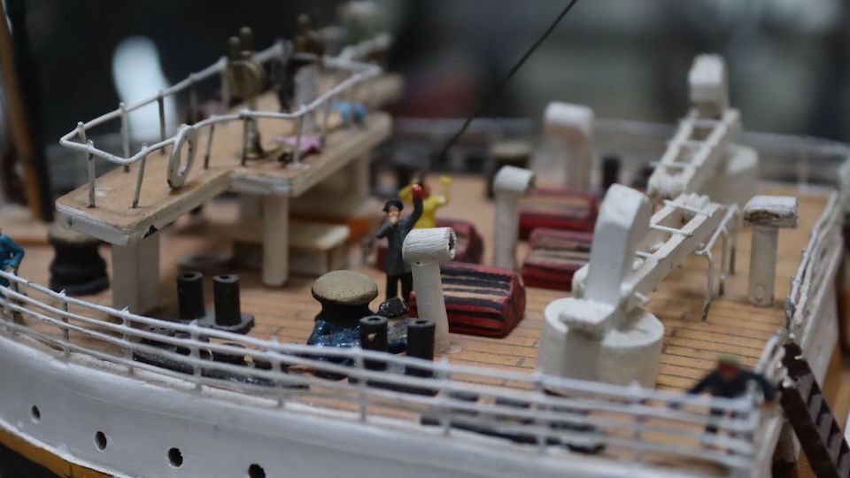 Maquetas de barcos elaboradas artesanalmente por José María Díaz Caparrós