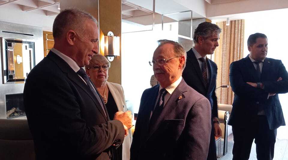 El presidente de la Ciudad, Juan Vivas, a su llegada al evento Forbes House en Madrid