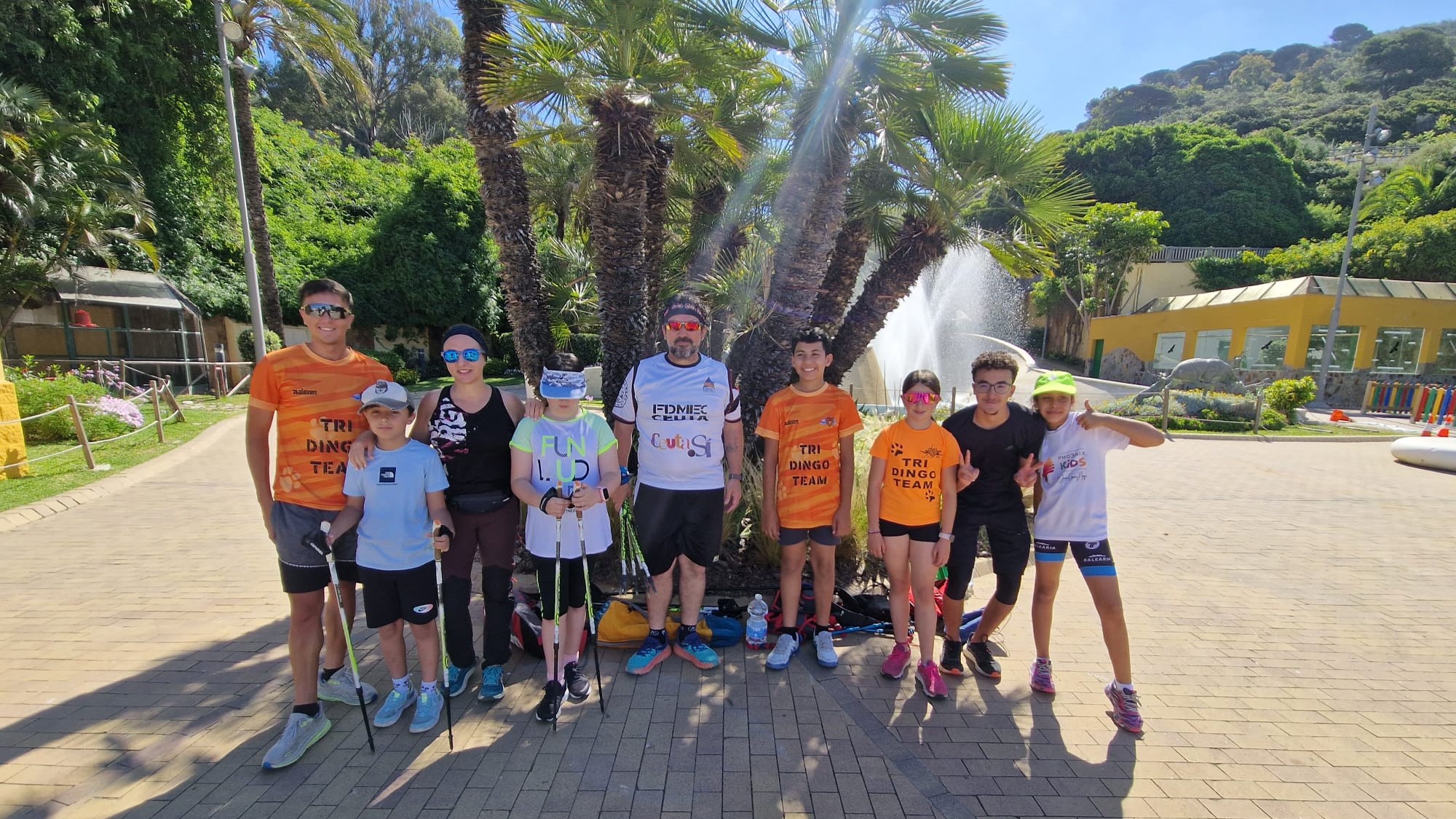 Marcha nórdica con la Federación de Deportes de Montaña y Escalada de Ceuta