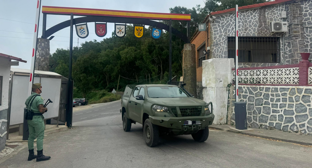 Iturri Landtrek, el todoterreno militar que pone a prueba la Legión, a su llegada a García Aldave / Comgeceu