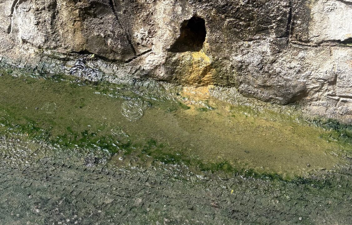 Fuga de agua en La Libertad. / PSOE