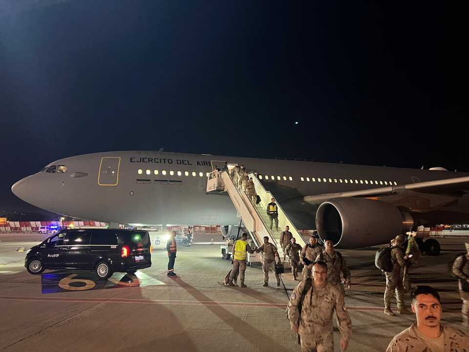 Llegada al aeropuerto de Málaga de los militares desplegados en Irak / COMGECEU