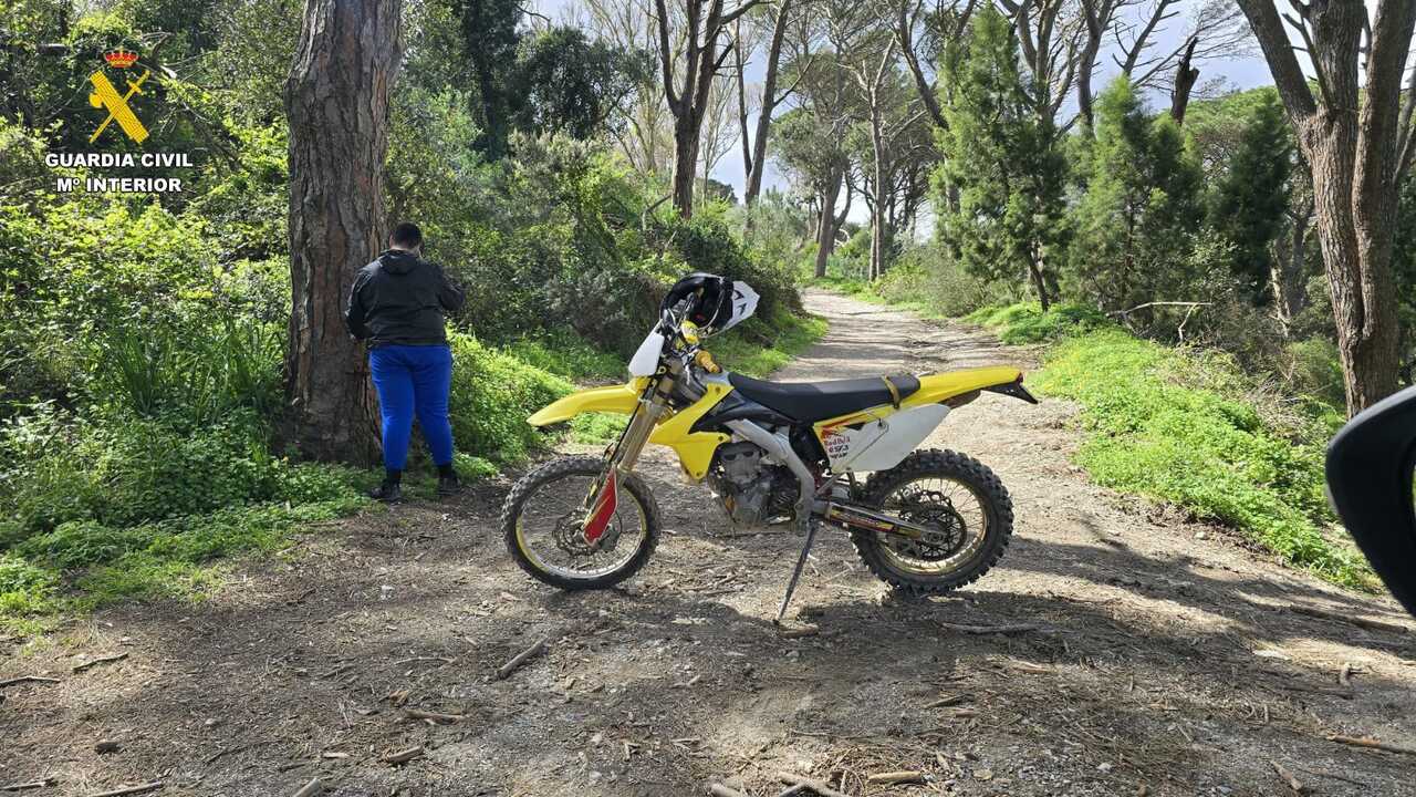 Una de las motos interceptadas por el EPRONA / GC