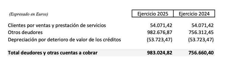 Deudores con RTVCE al final de 2025.