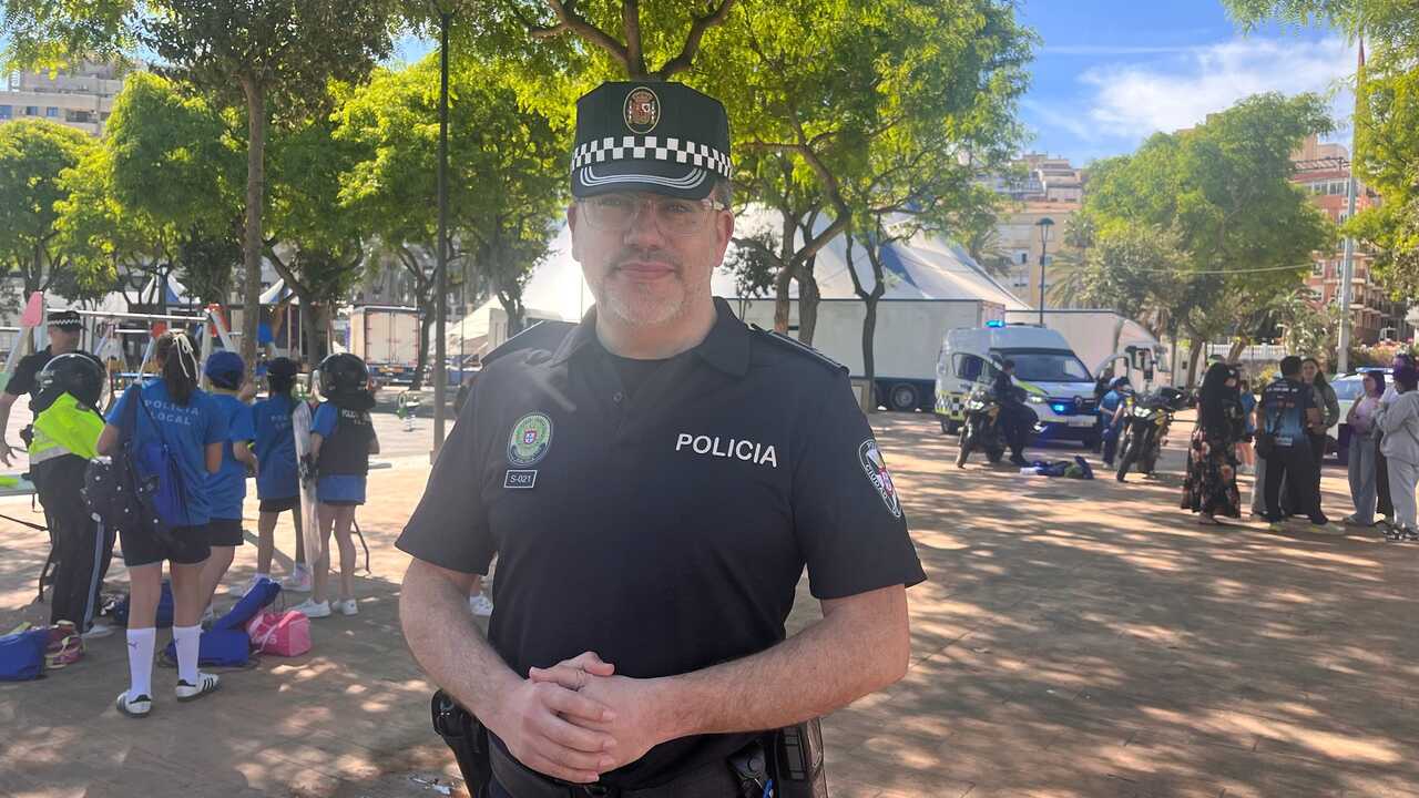 Francisco Javier rodríguez Wancenlen, inspector jefe accidental de la UPAC en las 
Jornadas educativas de la Policía Local (18)
