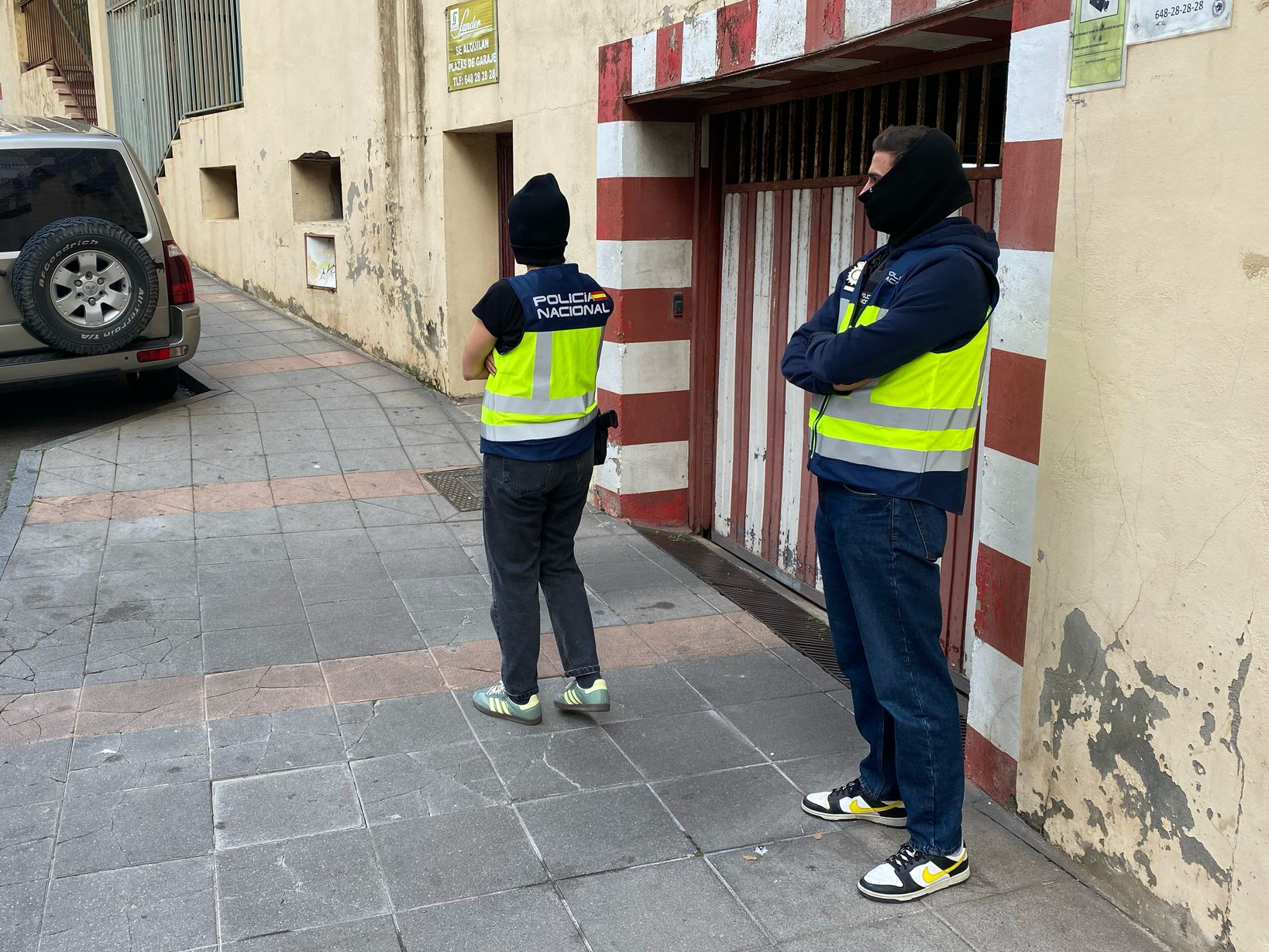 Operación Policial en Calle Salud Tejero